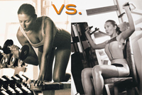 free weights vs machine weights