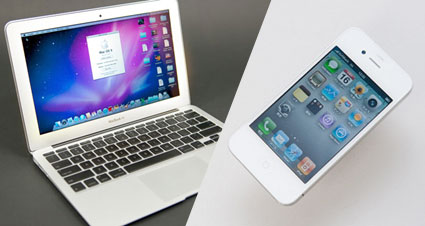 photo of laptop and iPod